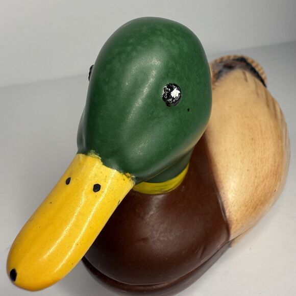 VTG AVON Ceramic Mallard Duck Hand Crafted Brazil 1978 Soap Dish Trinket Box - Picture 6 of 12